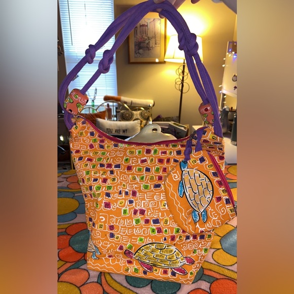 Sun N’ Sand Beaded Sea Turtle Beach Tote With Detachable Zip Bag - Picture 2 of 12